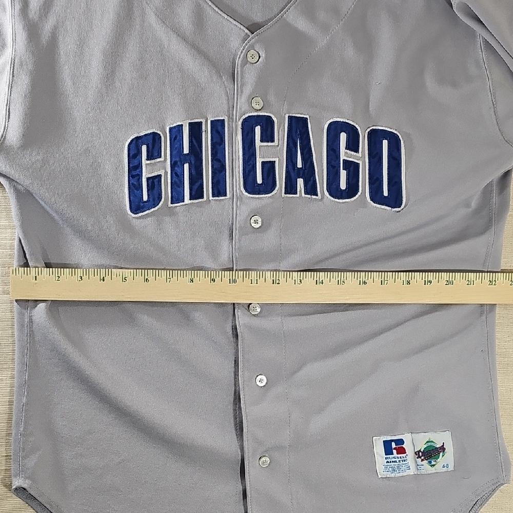 Chicago Cubs Gray Baseball Jersey Size 48 - Picture 8 of 9